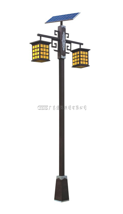 中式太阳能庭院灯
