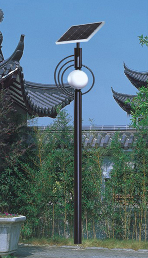 中式太阳能庭院灯